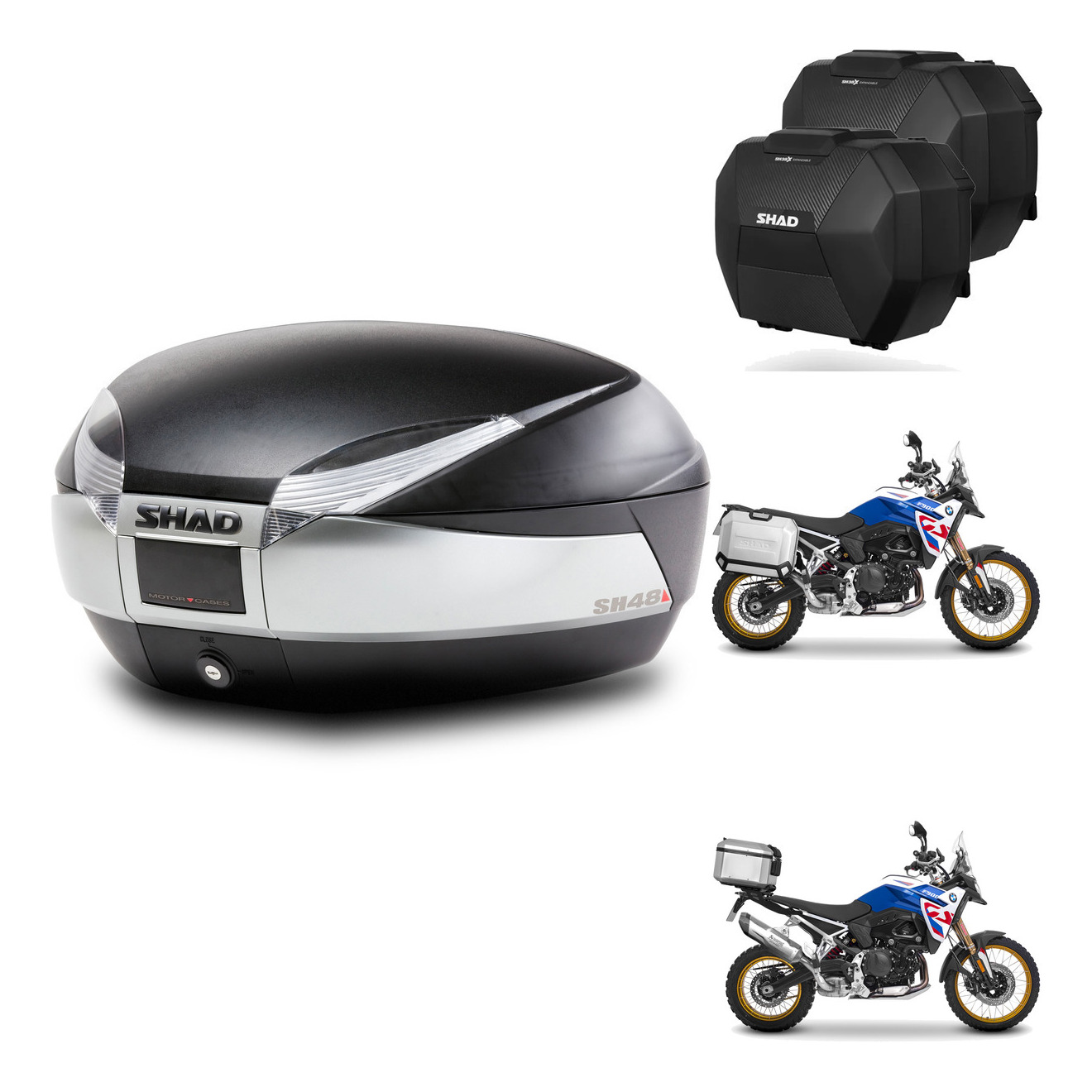 Maletas Sh38x Carbon + Herraje Baul + He KIT-581983