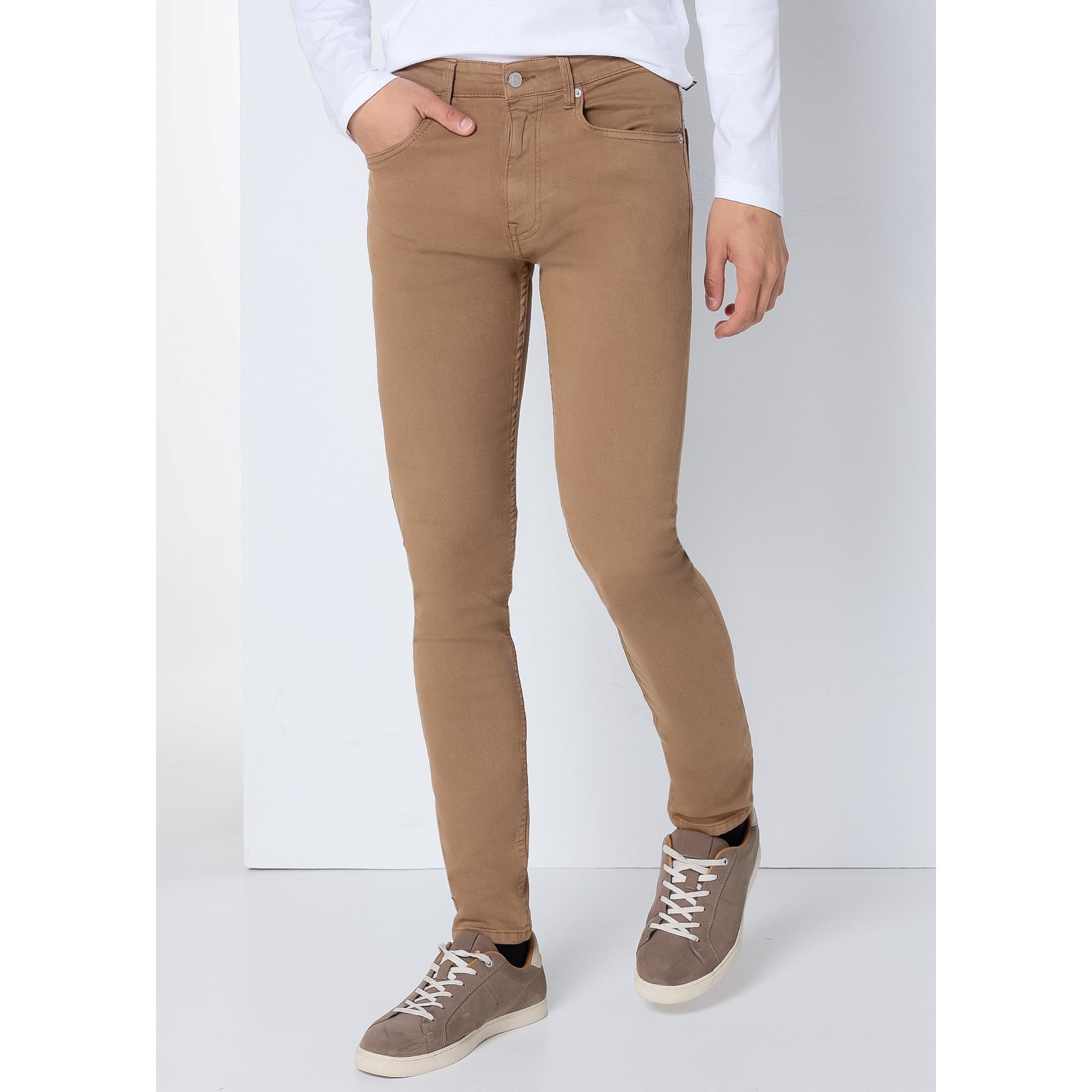 SIX VALVES - Pantalon denim de color cintura media Super Skinny - Tiro medio- Tallaje en Pulgadas