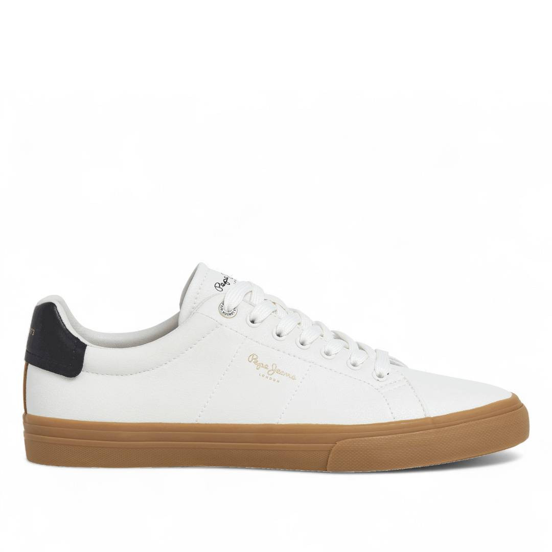 Zapatillas deportivas Pepe Jeans kenton base blancas con la suela caramelo