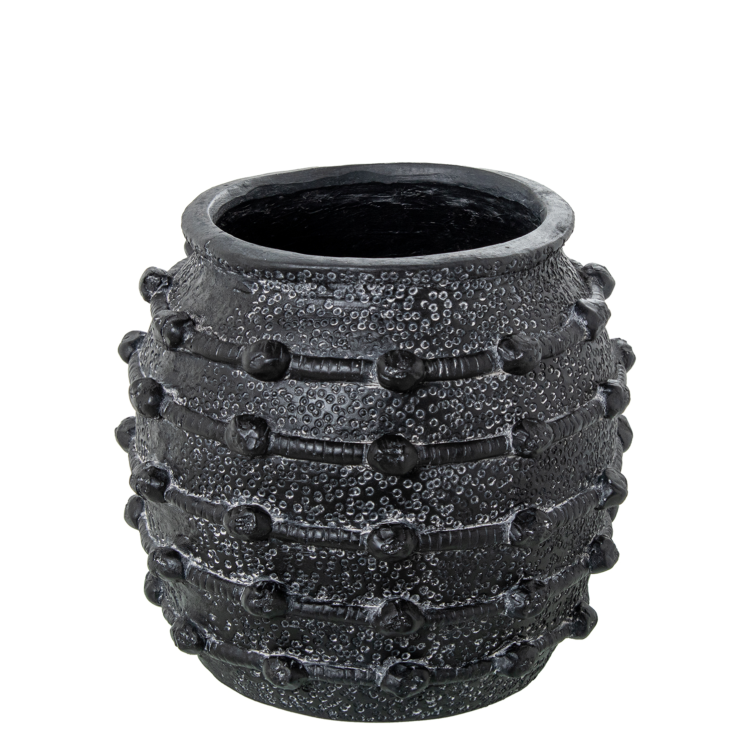 Jarron ceramica negro 29x29cm