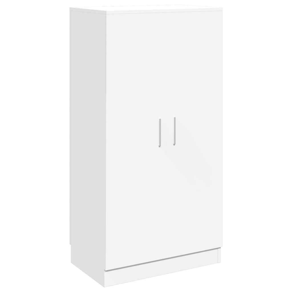 vidaXL Mueble Zapatero 7 Estantes 2 Puertas Estantería Armario Zapatos Color Blanco, Roble,