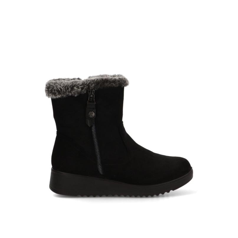 Botin Cómodas Amarpies - Mujer - Suela Plana - Modelo Atl31140 - Color Negro
