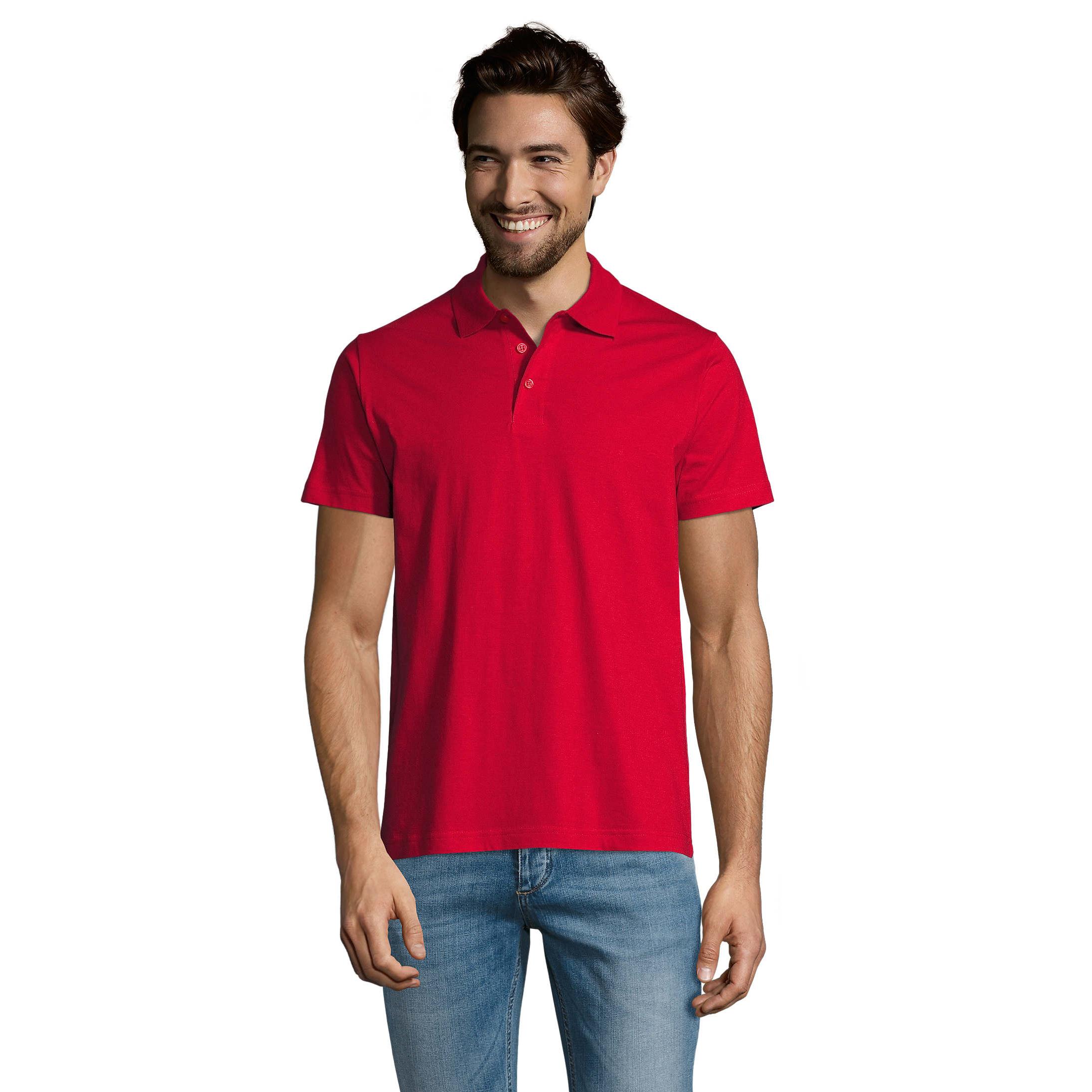 Polo de Manga Corta para Hombre PRESCOTT MEN, Confeccionado en Tejido Jersey Suave y Ligero, 100% Algodón, Diseño Clásico con Cuello de Canalé y 2 Botones, Ideal para Uso Diario o Uniforme