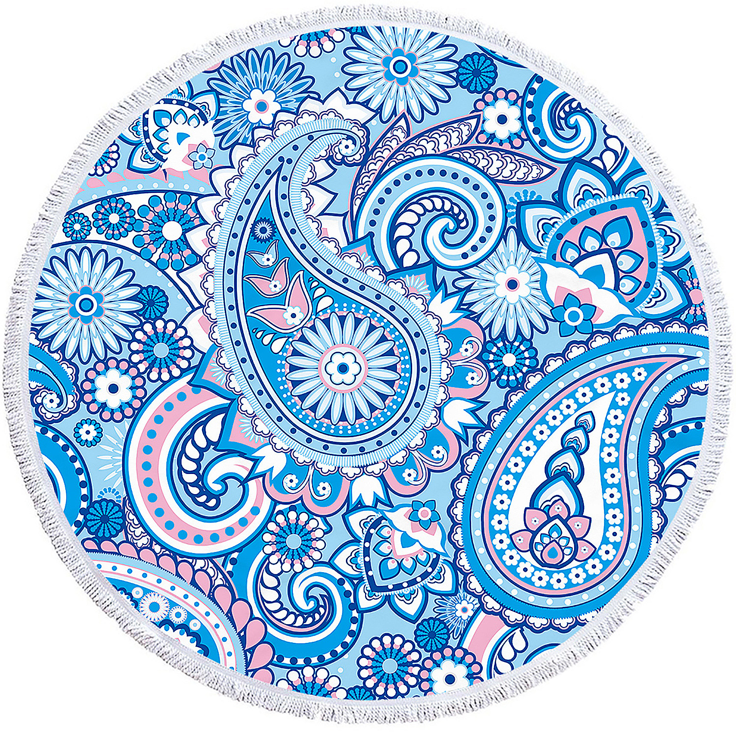 DAM.Toalla redonda ,tapete redondo multiusos 150cms, 205 GSM. Diseño. 150x150x2cm