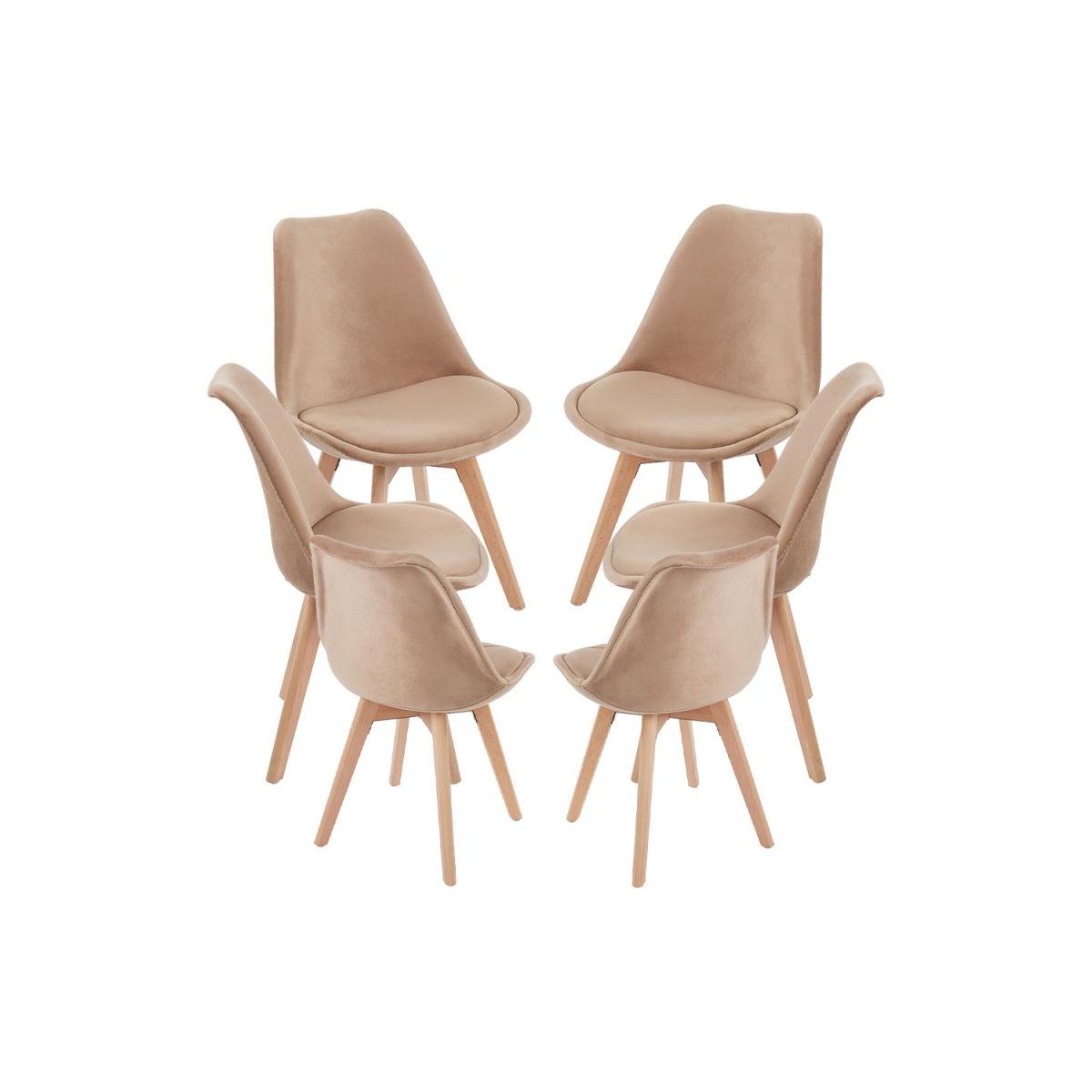 Regalos Miguel - Packs Sillas Comedor - Pack 6 Sillas Synk Terciopelo - Verde oscuro