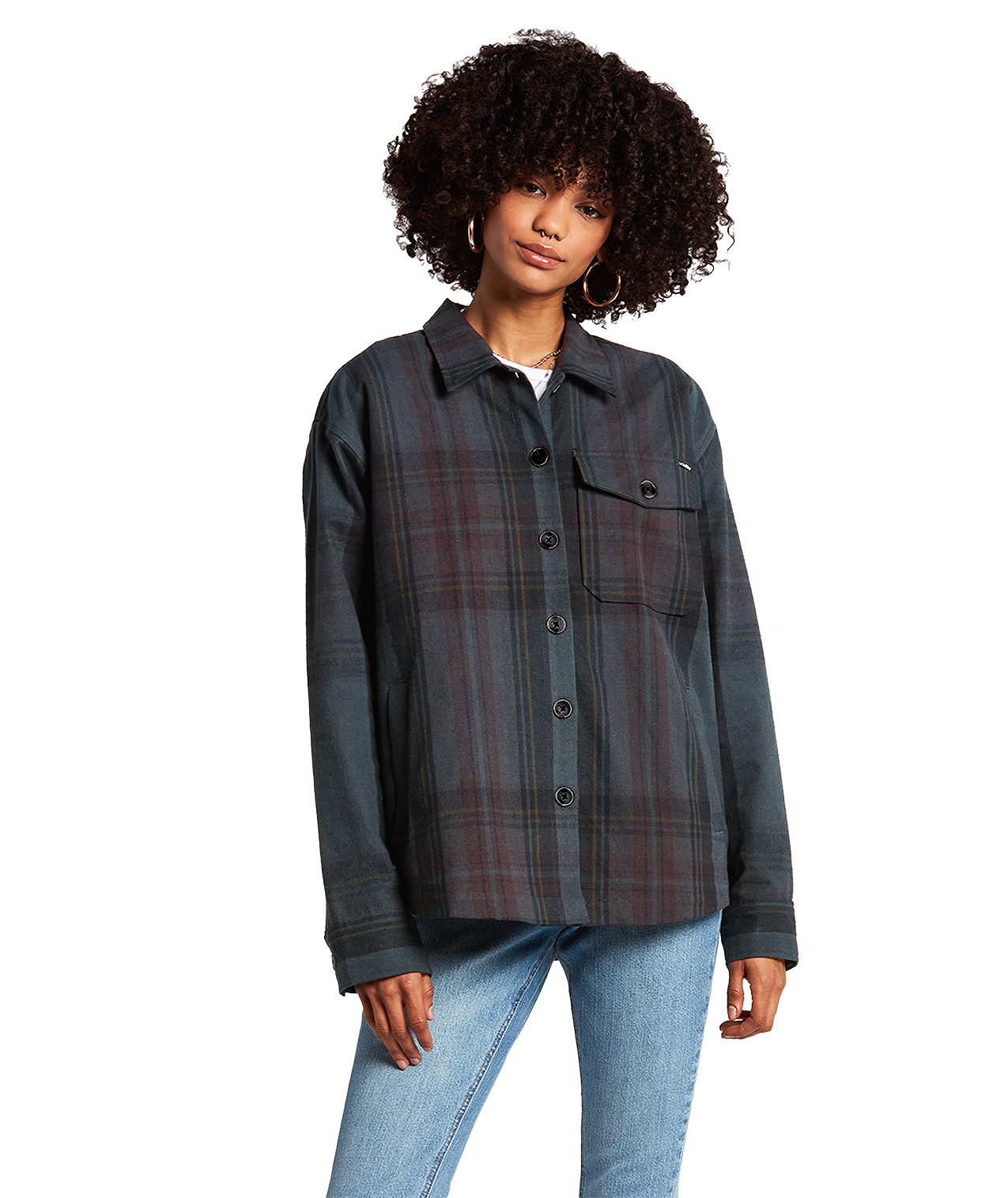 Chaqueta Mujer Volcom Sound Trip Jacket - Black Plum
