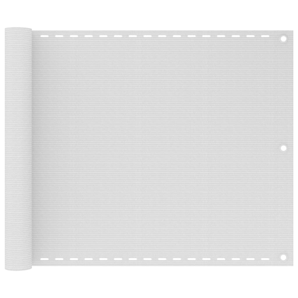 vidaXL Toldo para balcón HDPE 75x400 cm Color Antracita, Antracita y blanco, Blanco