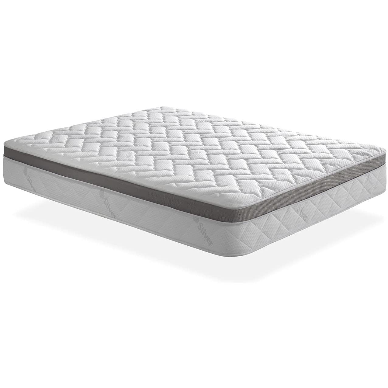 SIMPUR Colchón Visco Premium viscoelástico con hilo de plata, firmeza alta (8/10), confort transpirable
