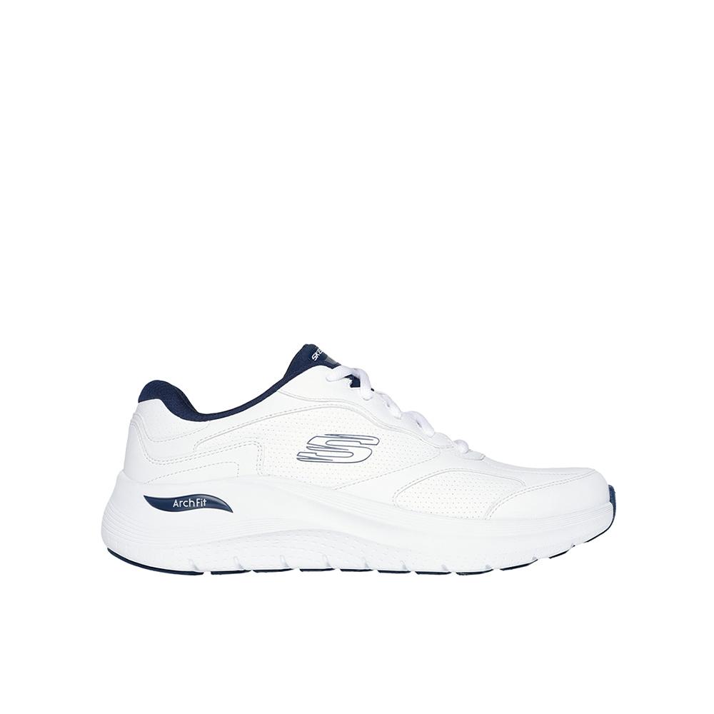 Zapatilla Skechers Arch Fit 2.0 - Safehouse Zapatillas deportivas para hombre blancas en textil y piel 85809
