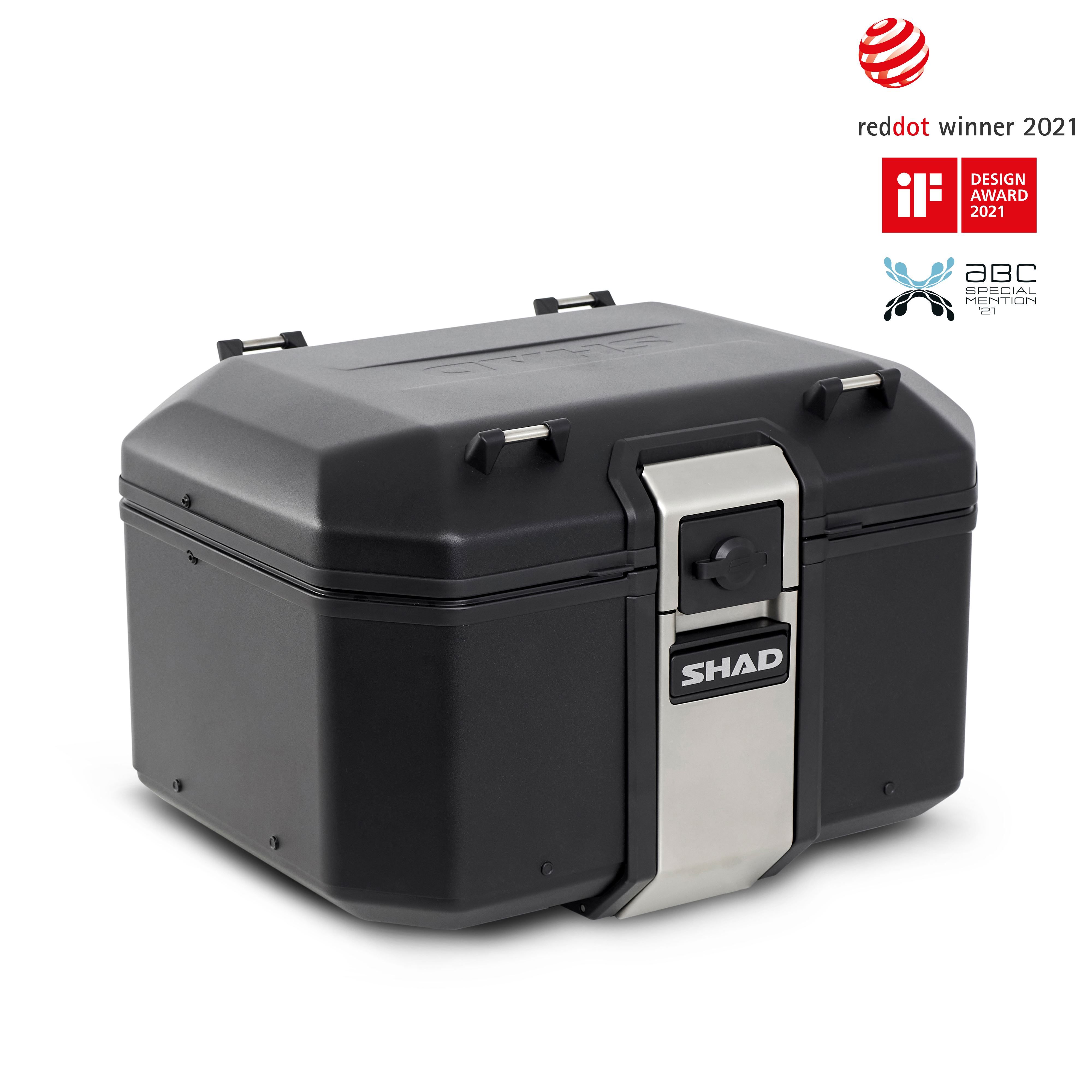 Baul Trasero + Parrilla + Soporte Montaje + Accesorios Tr48 Terra Black Edition KIT-450458
