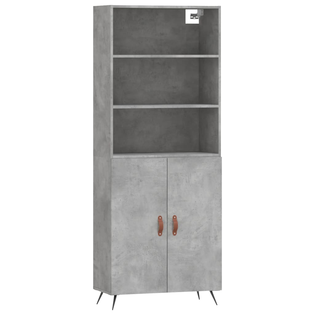 Vidaxl Aparador Alto Madera Contrachapada 69,5x34x180cm 2 Puertas