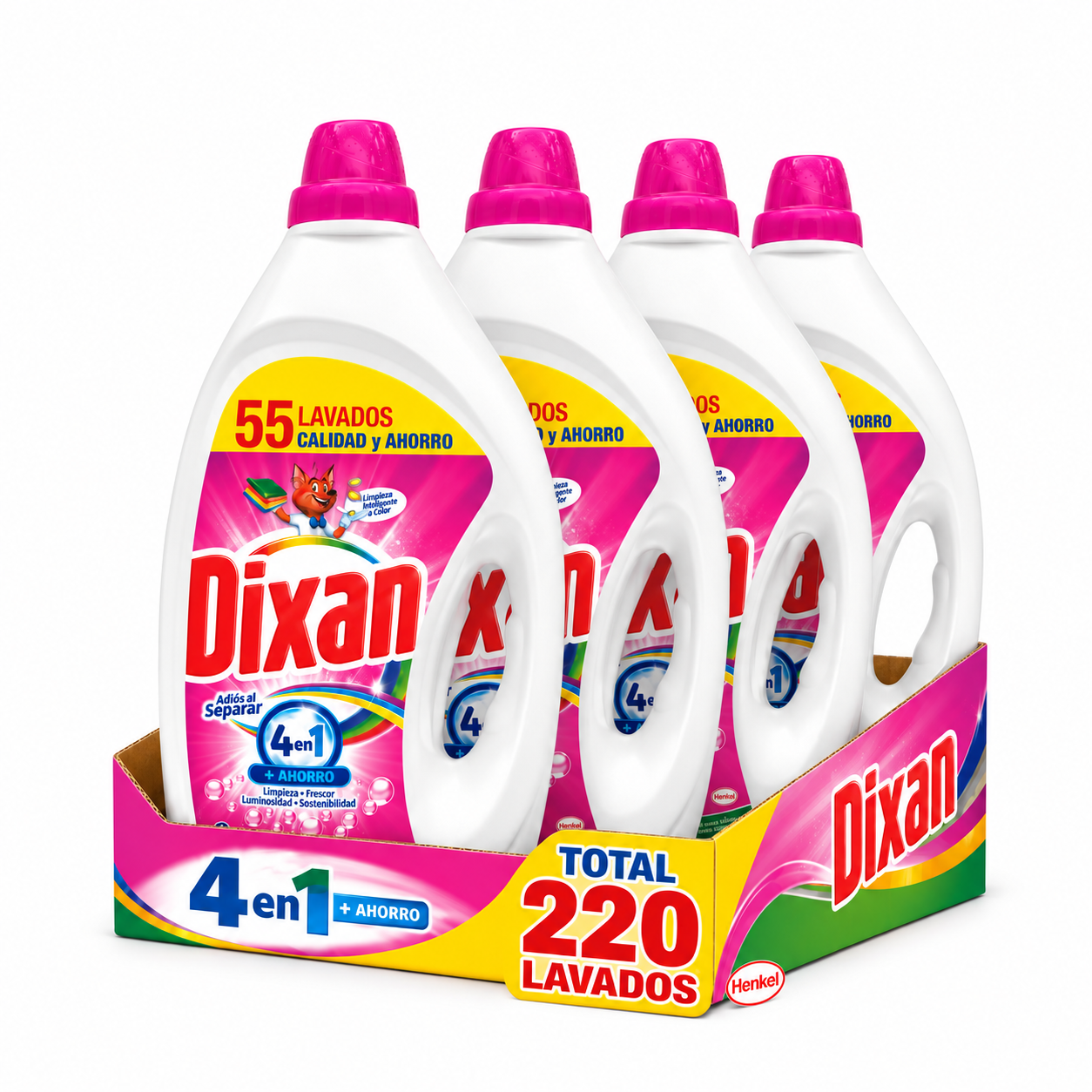 PACK 220 LAVADOS DIXAN  ADIOS AL SEPARAR O 4 EN 1