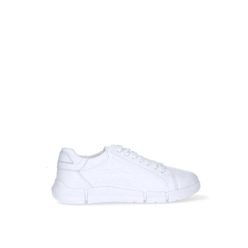 Zapatillas Casual Geox - Hombre - Suela Plana - Modelo U26ffa - Color Blanco