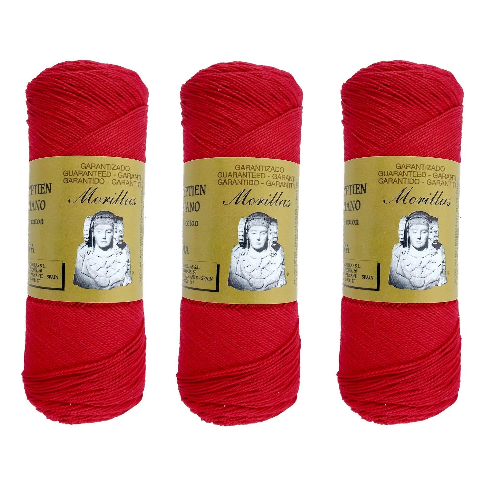 MORILLAS 3pcs Perlés en 5, 8 ó 12 a elegir - Hilo de Algodón para Ganchillo Hilado 100% Algodón para DIY y Tejer a Mano (1u*70 g), Enviado desde la fábrica en España