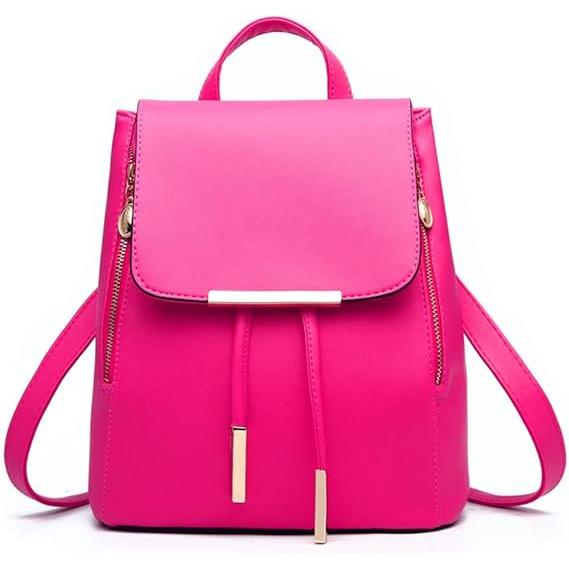 Esta elegante mochila para mujer está hecha de cuero sintético, adecuada para viajes y uso diario, y está hecha de material PU