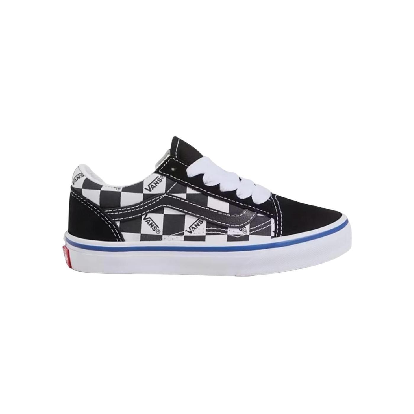 VANS ZAPATILLA OLD SKOOL LOGO CHECK BLACK WHITE