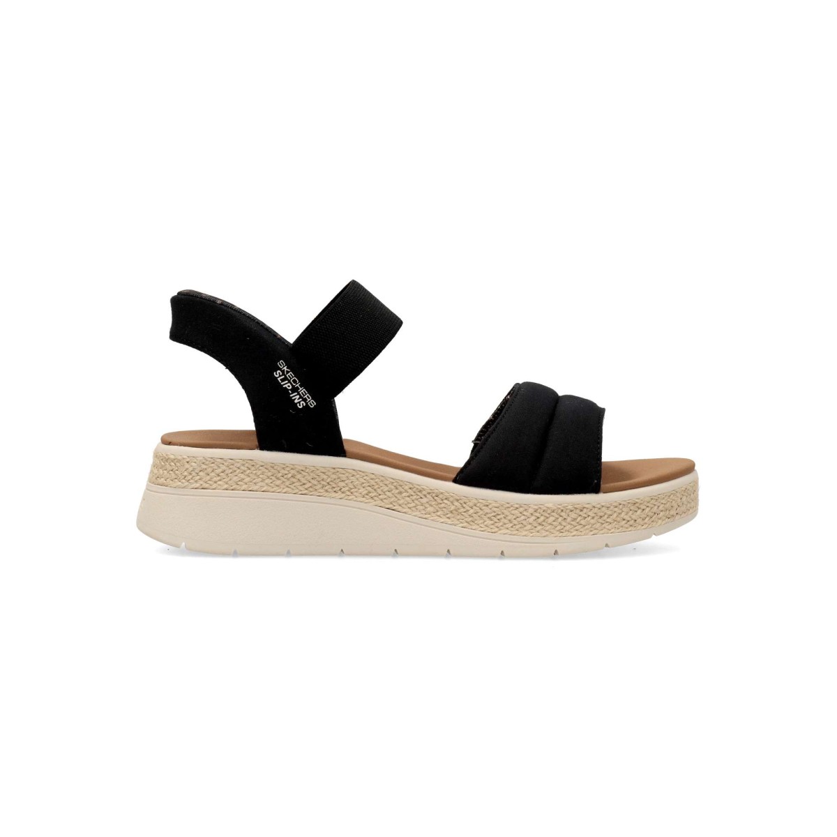 Skechers - Sandalias BOBS Sun Ray para mujer con tecnología Heel Pillow™ y plantilla Plush Foam® cómoda y acolchada