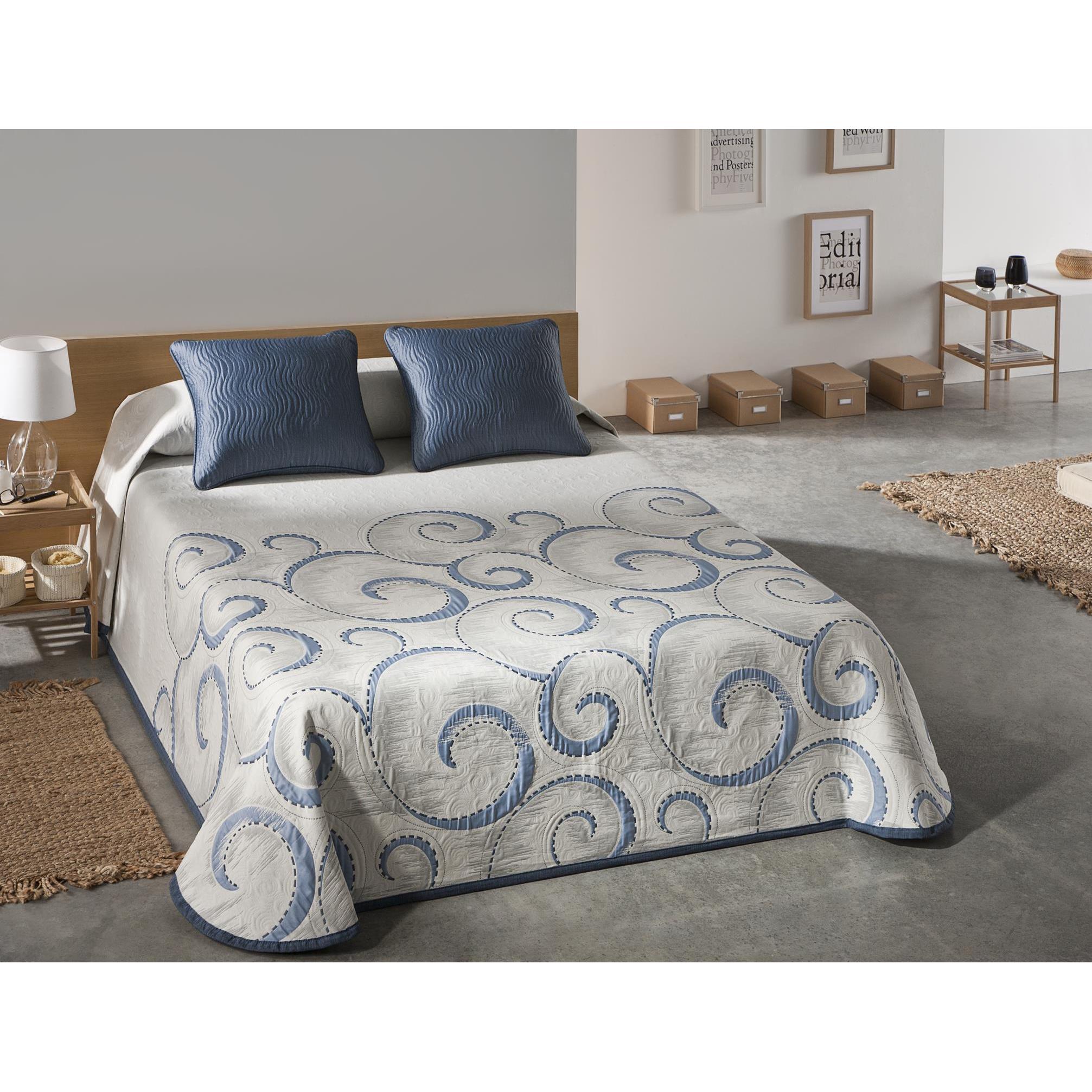 JVR - Espectacular colcha modelo ATICA - Tejido Jacquard Pique - Fabricado en España - Cama 90/105/135/150/160/180