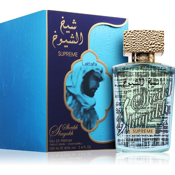 Perfume árabe de hombre Sheikh al Shuyukh Supreme 100ml,Fragancia masculina oriental ,amaderada, avainillada, calido especiado NOVEDAD LATTAFA