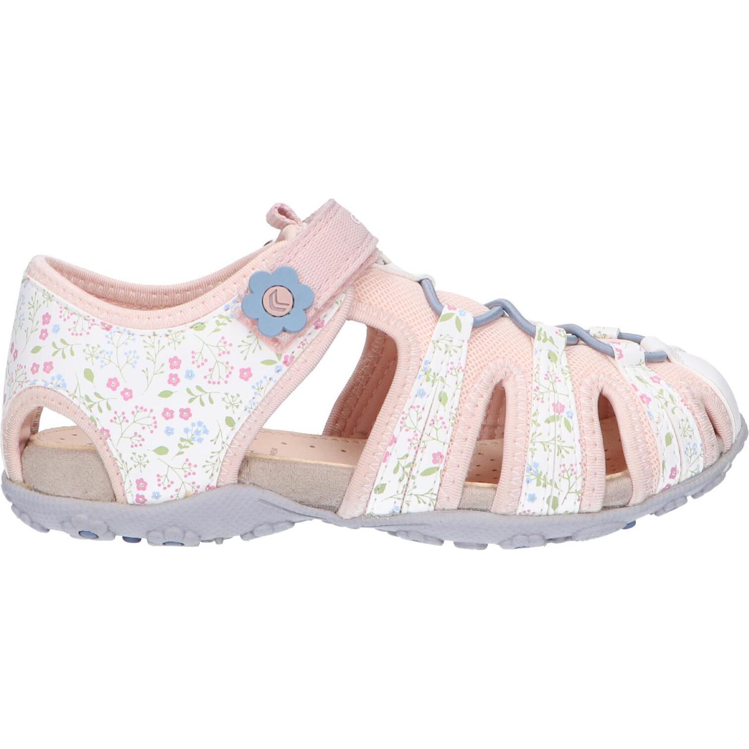 Geox j92d9b 00414 j s roxanne c1z8w white girl's sandals