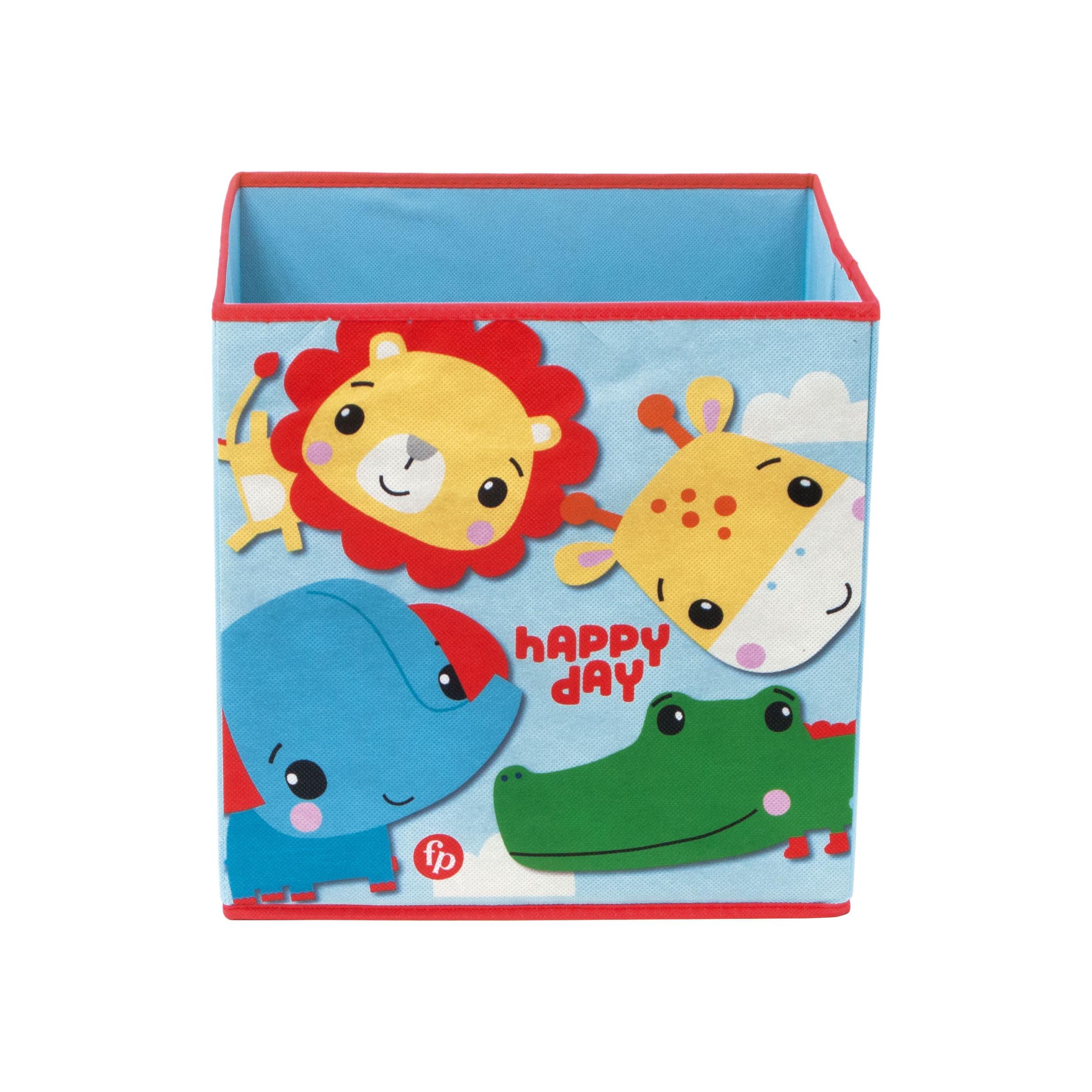 ARDITEX FP10301 Contenedor - Organizador textil con forma de cubo plegable de 31x31x31cm de MATTEL-Fisher-Price