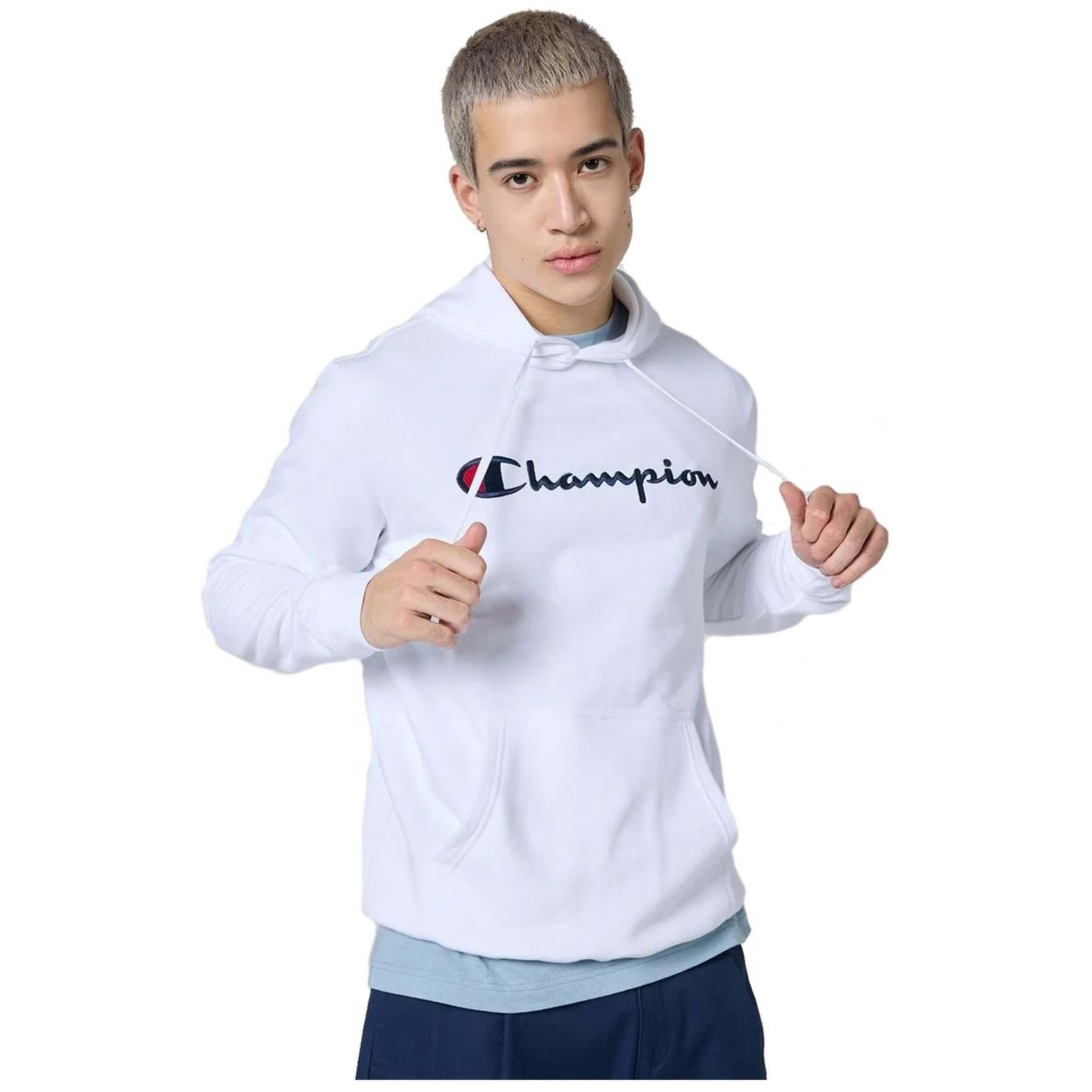 Sudadera Con Capucha Champion modelo 219827-WW001 para hombre y mujer en color Blanco