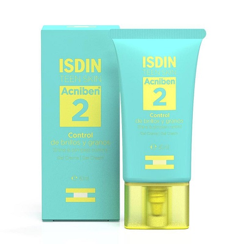 Isdin Acniben Gel Crema Control De Brillos Y Granos Con Textura Ligera Y No Grasa 40Ml