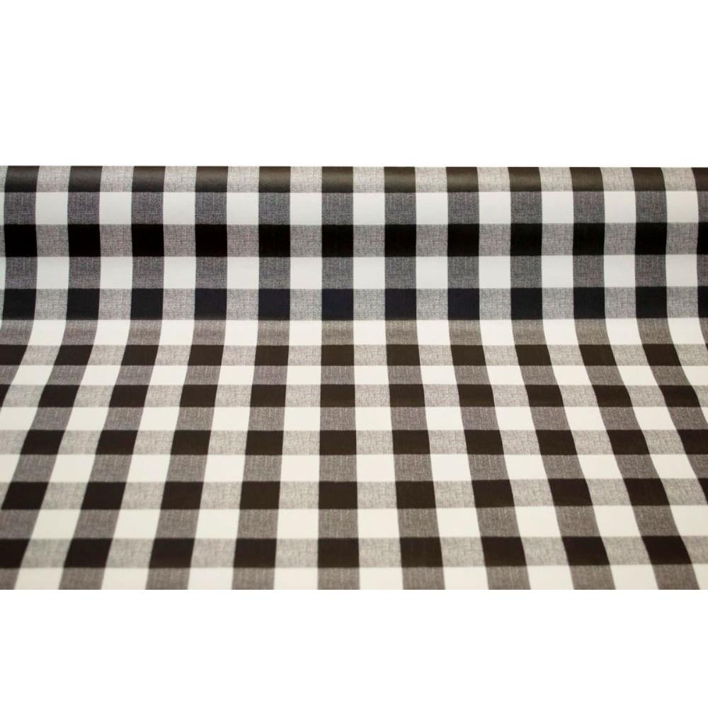 Mantel Hulehule Tex - Hule Pic-Nic Negro PVC Estampado Resistente a Manchas y de Fácil Limpieza