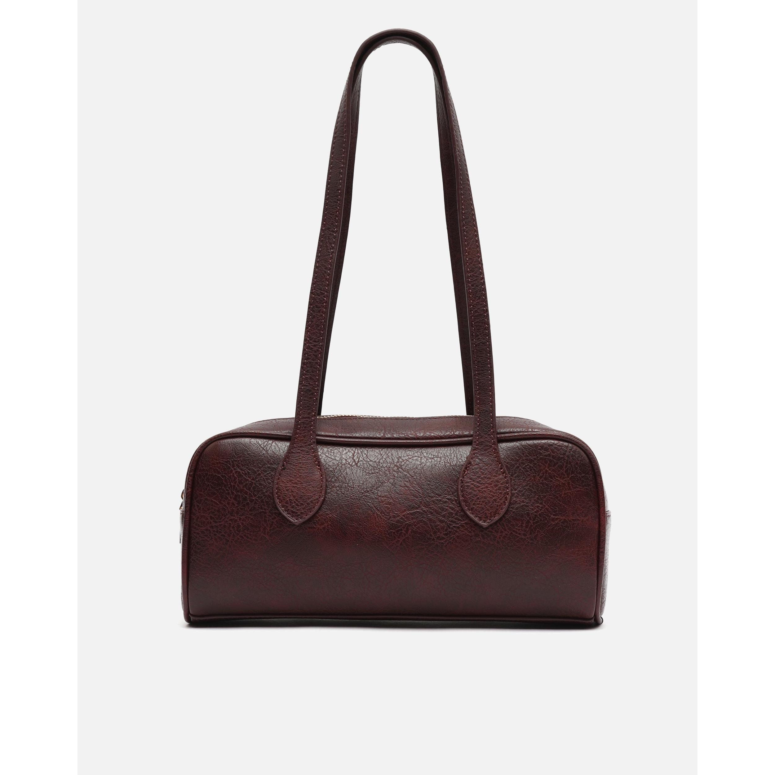 Bolso Marrón Jerena: Elegancia en 100% Poliuretano, Interior de Poliéster, Tamaño Compacto 12x8x28 cm, Ideal para Llevar lo Esencial con Estilo y Versatilidad