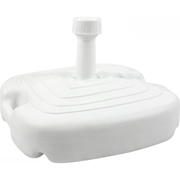 Continental - Base para Sombrillas Cuadrada Blanca, 20L - Estable, Segura y Resistente al Viento | AmyStyle