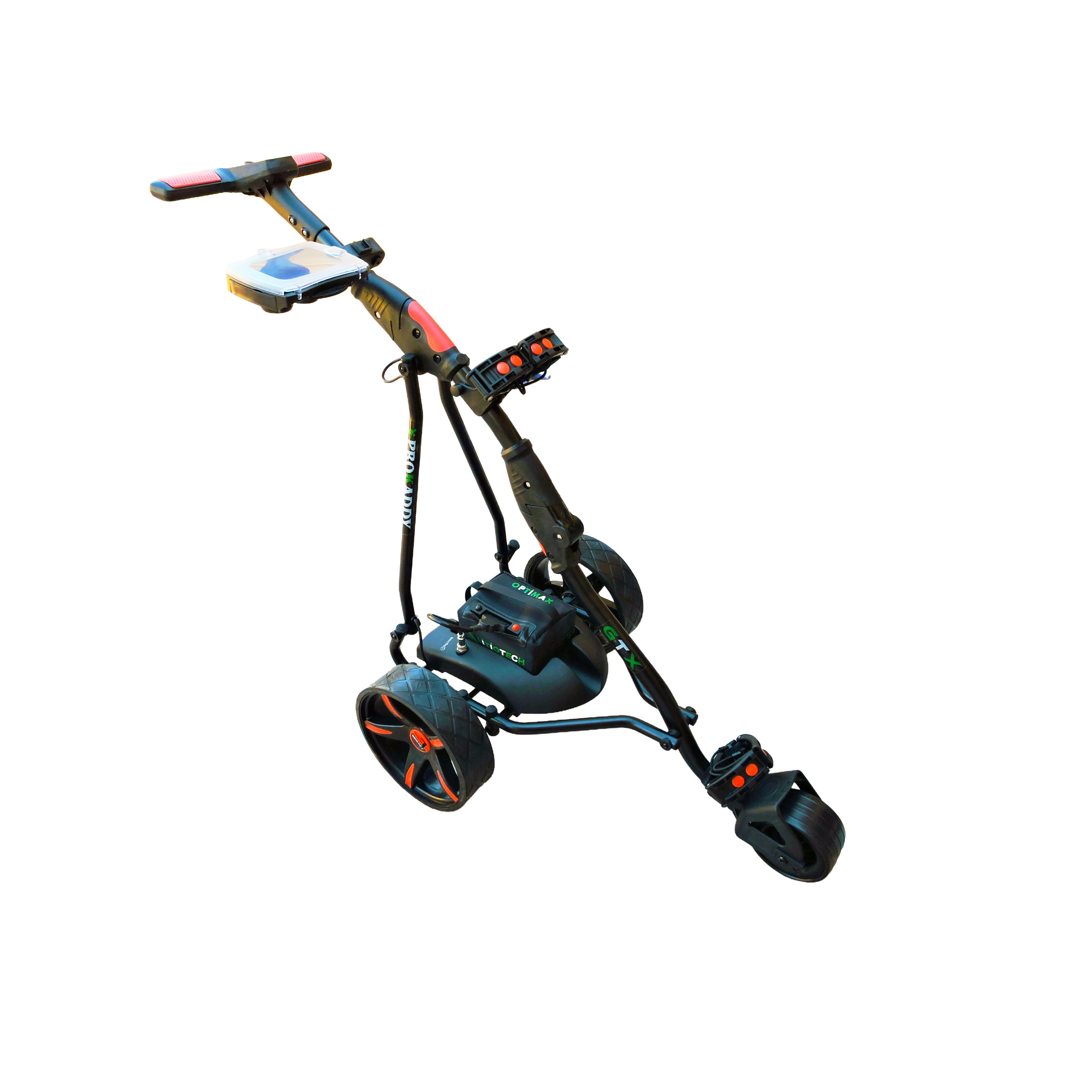 ProKaddy - Carro de golf eléctrico P1T2NGL con batería de litio 18AH, diseño ergonómico y robusto para juego silencioso y control de velocidad