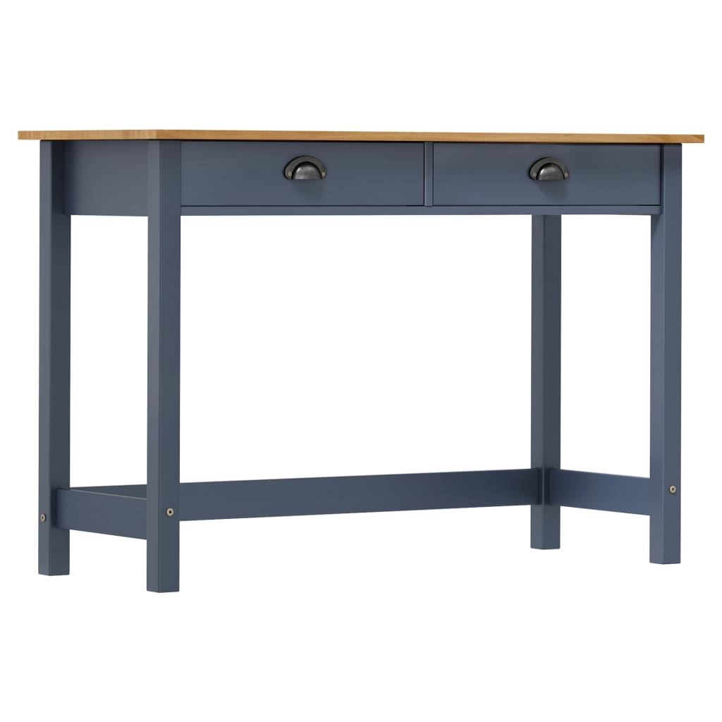 Vidaxl Mesa Consola Hill con 2 Cajones Madera Pino 110x45x74 Cm Marrón