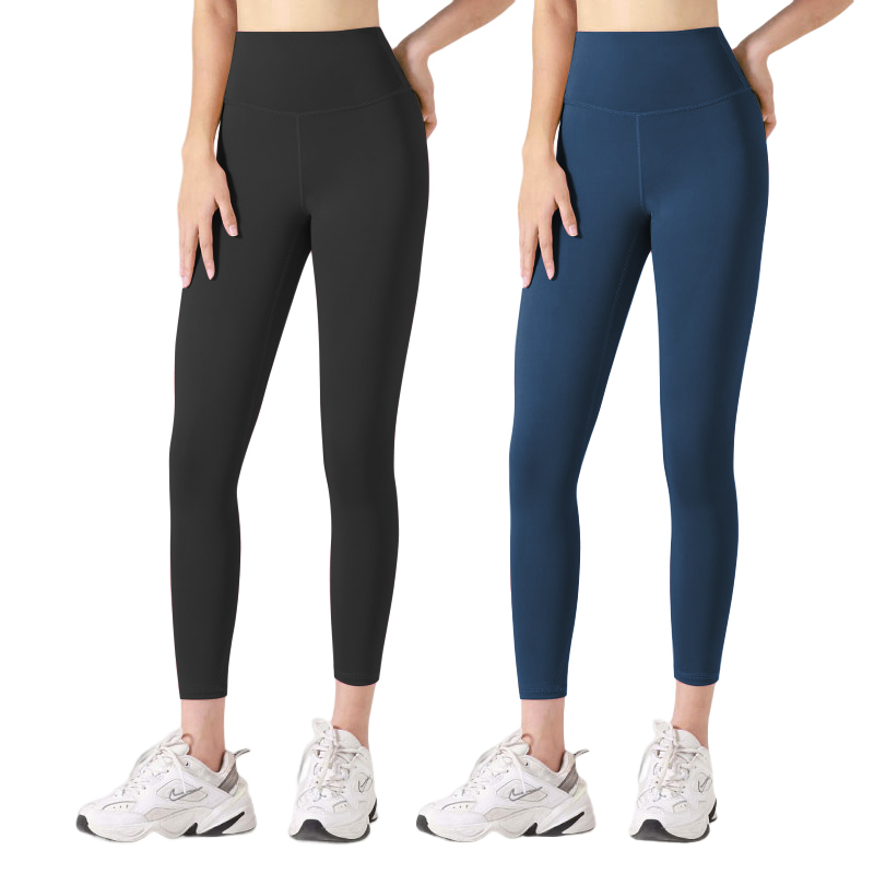 Pack Ahorro 2 Piezas Leggings,seamless yoga leggings de Yoga FREES COPES - Negro+Azul