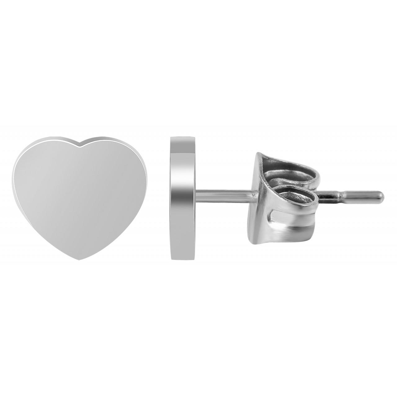 Akzent® Pendientes Coração em Aço Inoxidável 0209