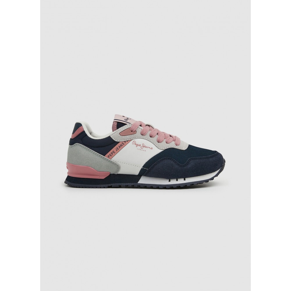 Pepe Jeans Zapatillas Pepe Jeans london Marino y Rosa Raíz Inicio NIÑA CALZADO