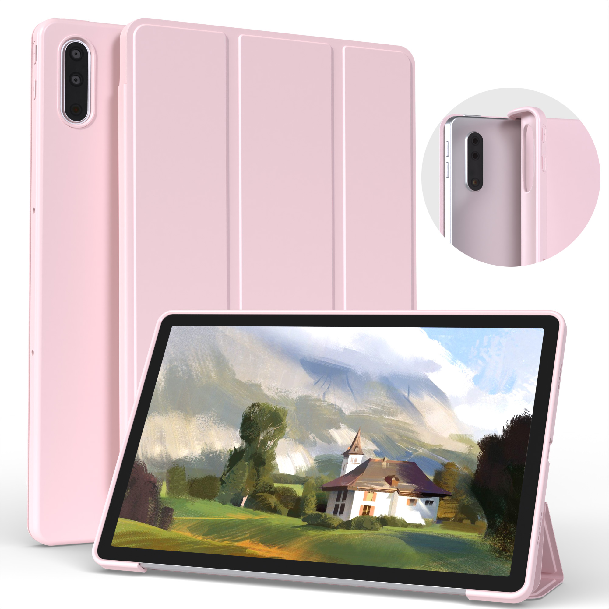 TK Funda Protectora De PU Para Tableta Lenovo Tab M10 plus 3er Gen 10.6 Y 10.1 Cubierta De Soporte Inteligente Para Xiaoxin Pad Compatible Con P11 plus M11