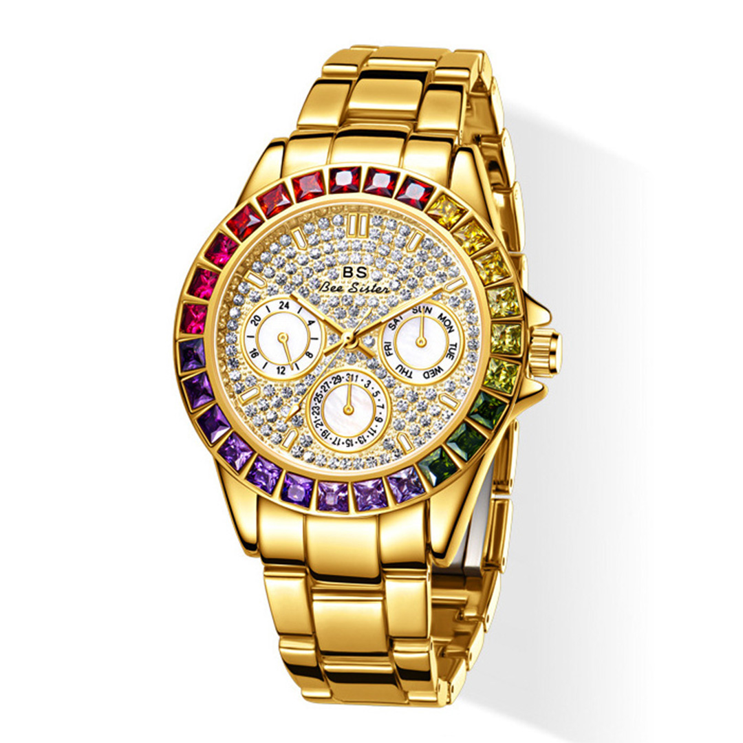 Relojes de mujer Relojes de cuarzo de lujo Reloj de pulsera creativo de moda impermeable