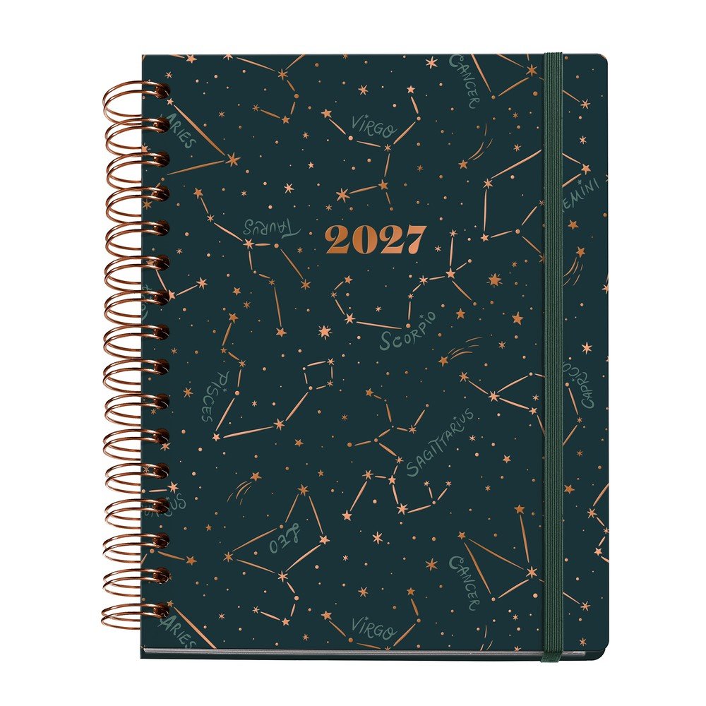 MIQUELRIUS AGENDA ANUAL 2027 PLUS W O DIA PAGINA CONSTELLATIONS ASTRAL