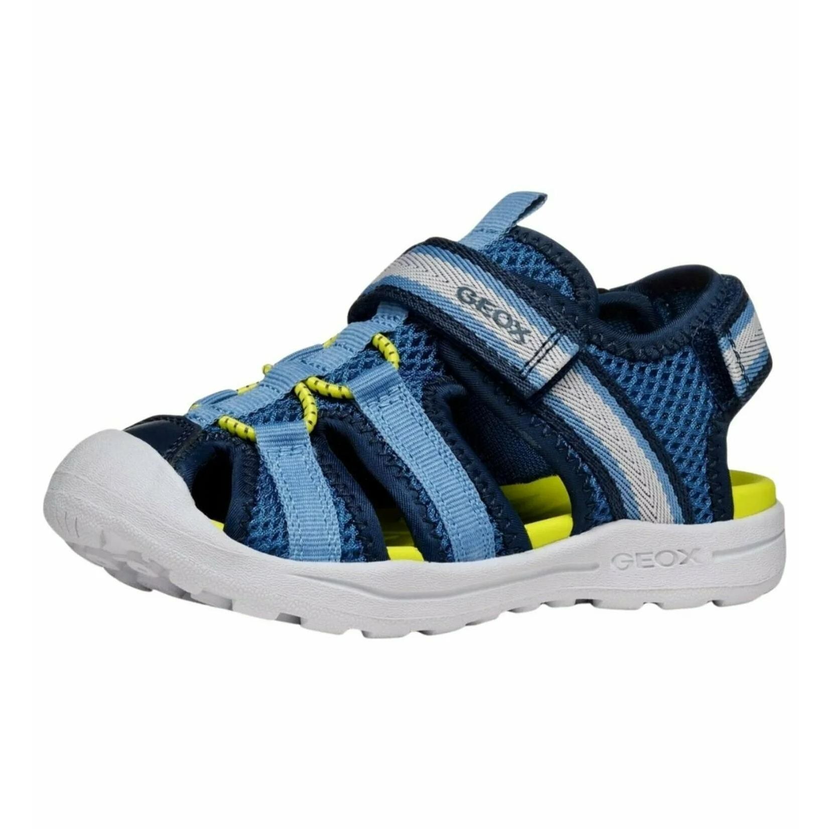 Sandalias deportivas Navy/LT Blue Geox niño, suela flexible y antideslizante, cierre de velcro para un ajuste perfecto y mayor autonomía