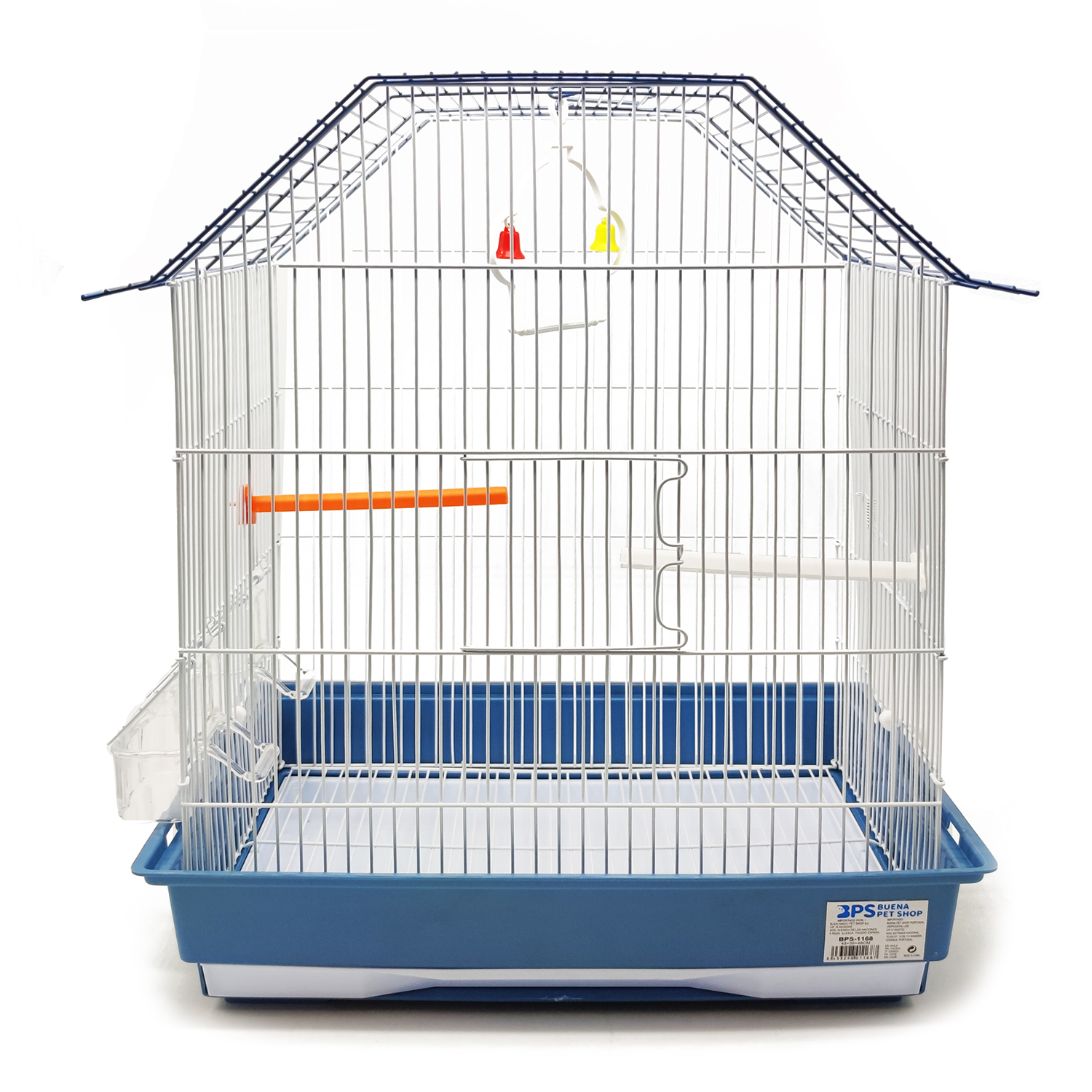 Jaula para Pájaro para Pajarera Periquito Canarios con Comedero Bebedero Saltado para Descanso Color al Azar BPS-1211