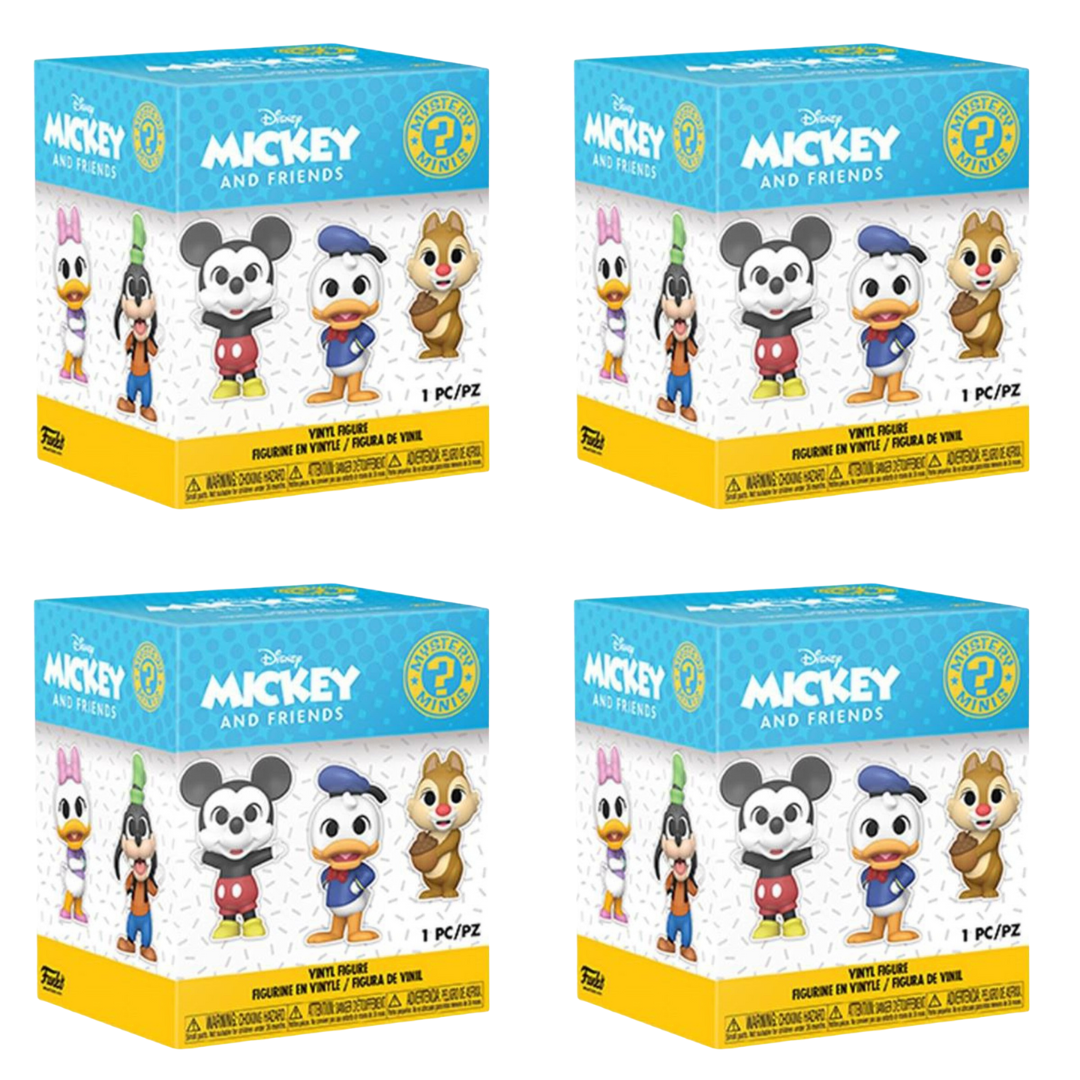 Funko Mystery Minis Pack X 4 Unidades Disney Y Sus Amigos (Aleatorios) Figura Coleccionable