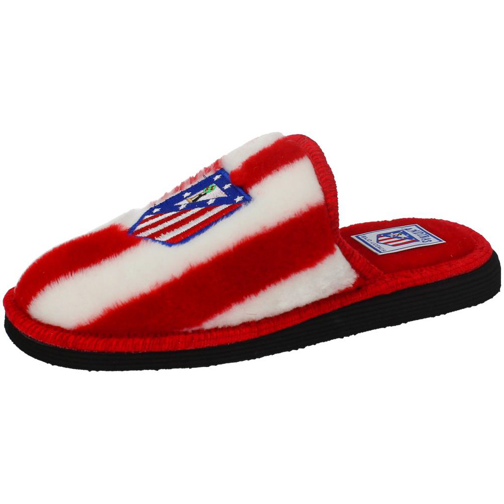 Zapatillas Casa marca ANDINAS para hombre en color blanco-rojo. Pantuflas Atlético de Madrid - Confort y Estilo para Aficionados del Atleti