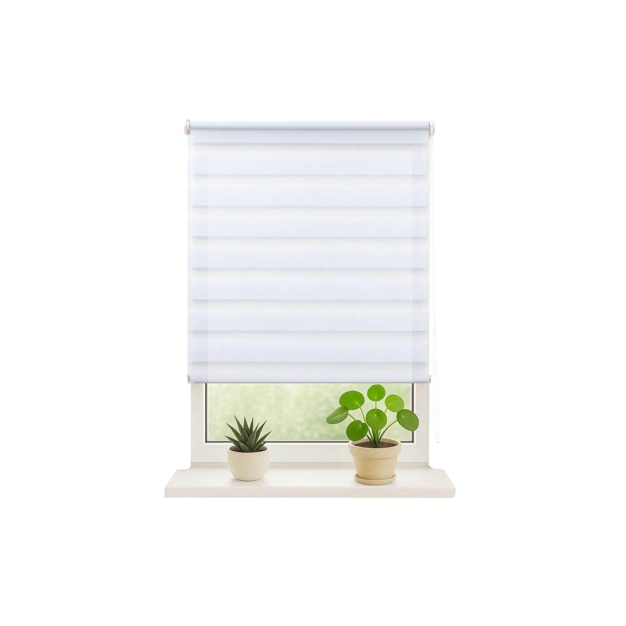 DECOCASA Estor Enrollable Noche y Día de Doble Capa – Fácil Instalación sin Taladro, Para Ventanas y Puertas, Varios Colores