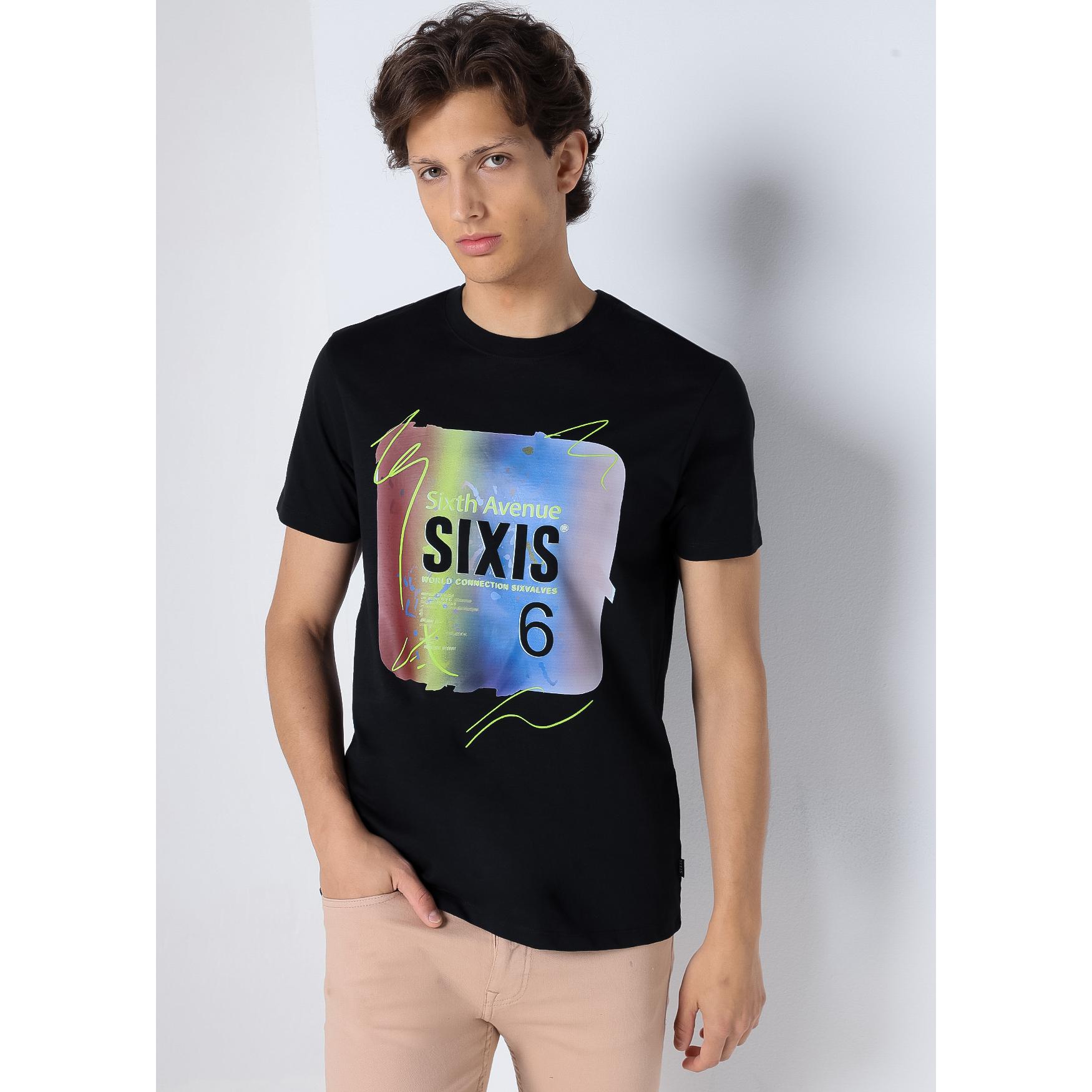 SIX VALVES - Camiseta de manga corta estampado degradado