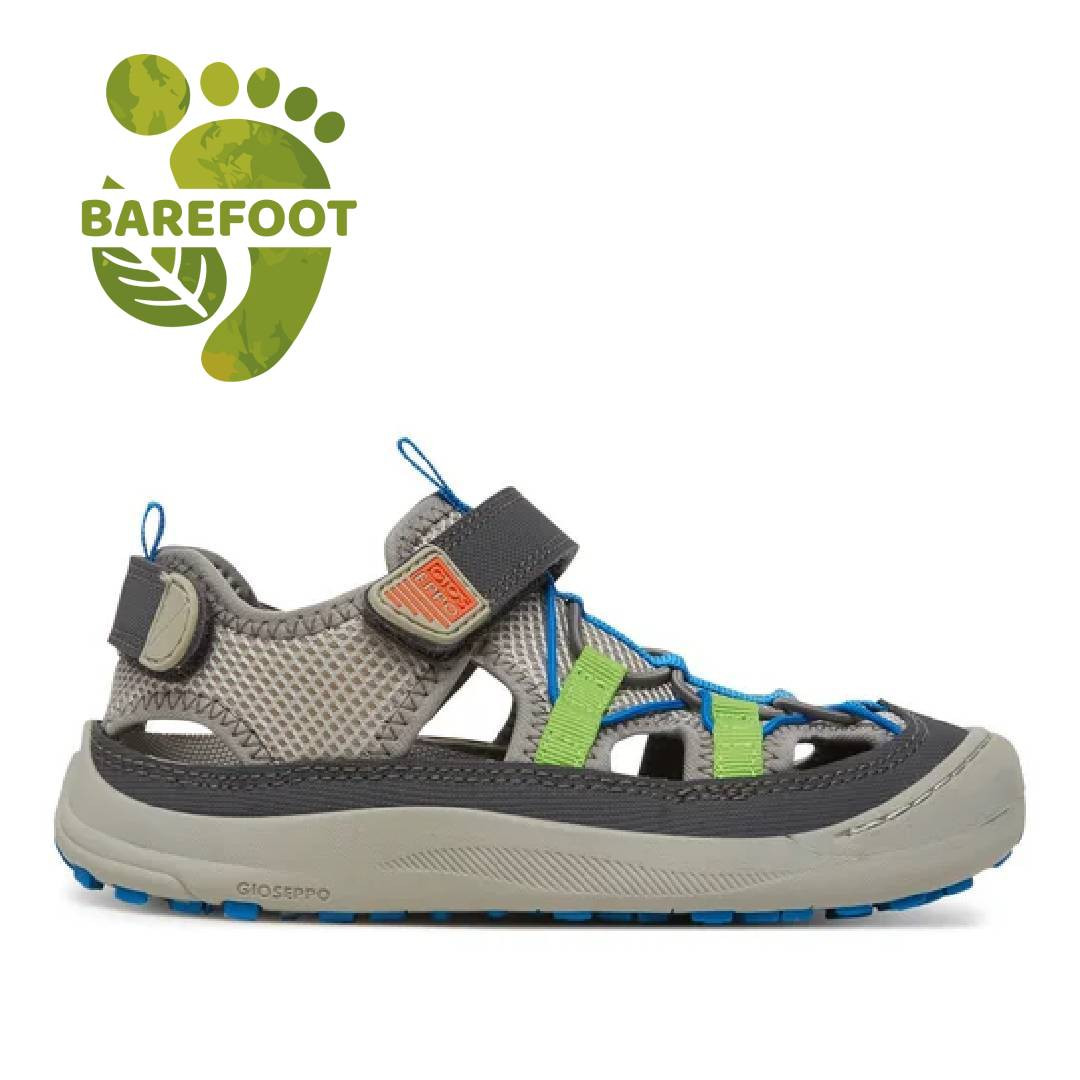 sandalias Gioseppo grises estilo cangrejeras dunbarton barefoot