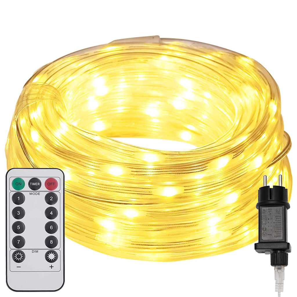 vidaXL Luz de cuerda con 1200 LED 50 m PVC Multicolor
