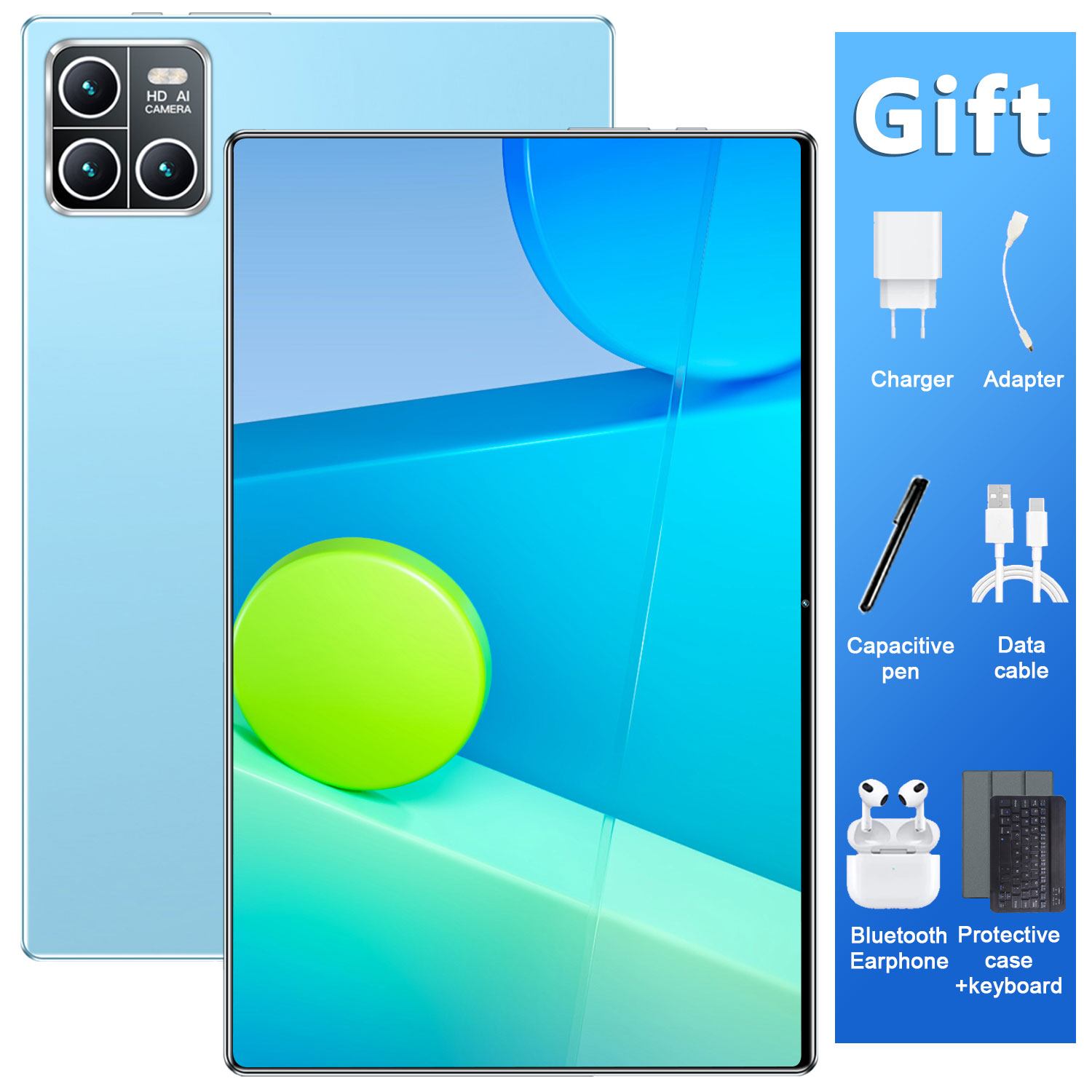 Global New 10.36 inch tablet Android 13 16GB 1TB 14 core 4K HD 5G WIFI Bluetooth WPS 20000mAh tablets