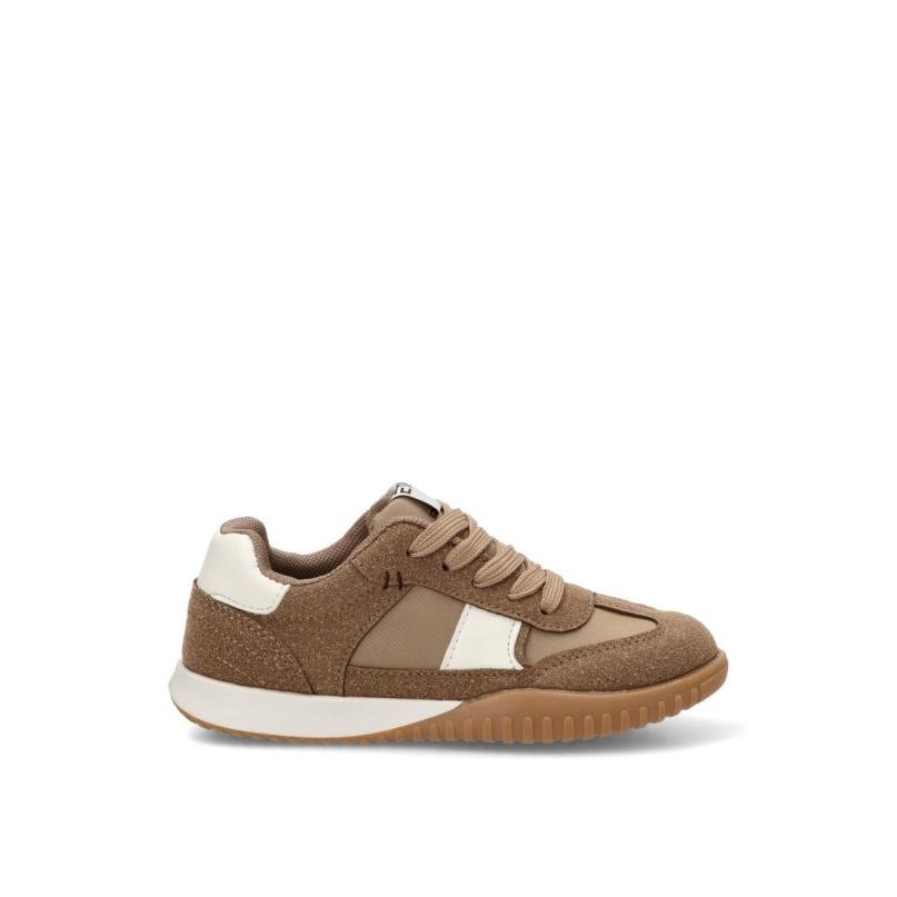 Zapatillas Etika - Niño - Suela Plana - Modelo 52496 - Color Taupe