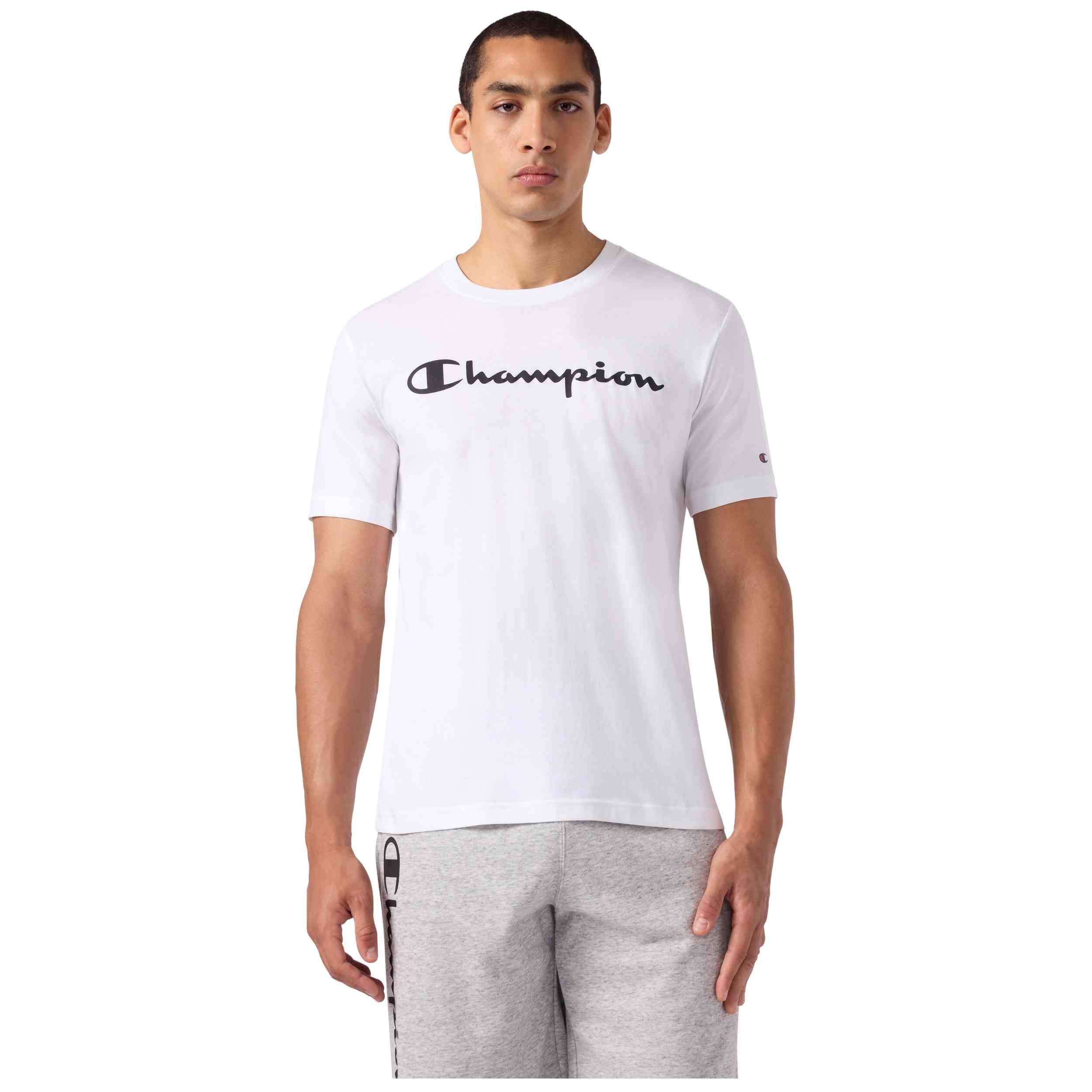 Camiseta De Manga Corta Champion modelo SS Tee para Hombre en color Blanco