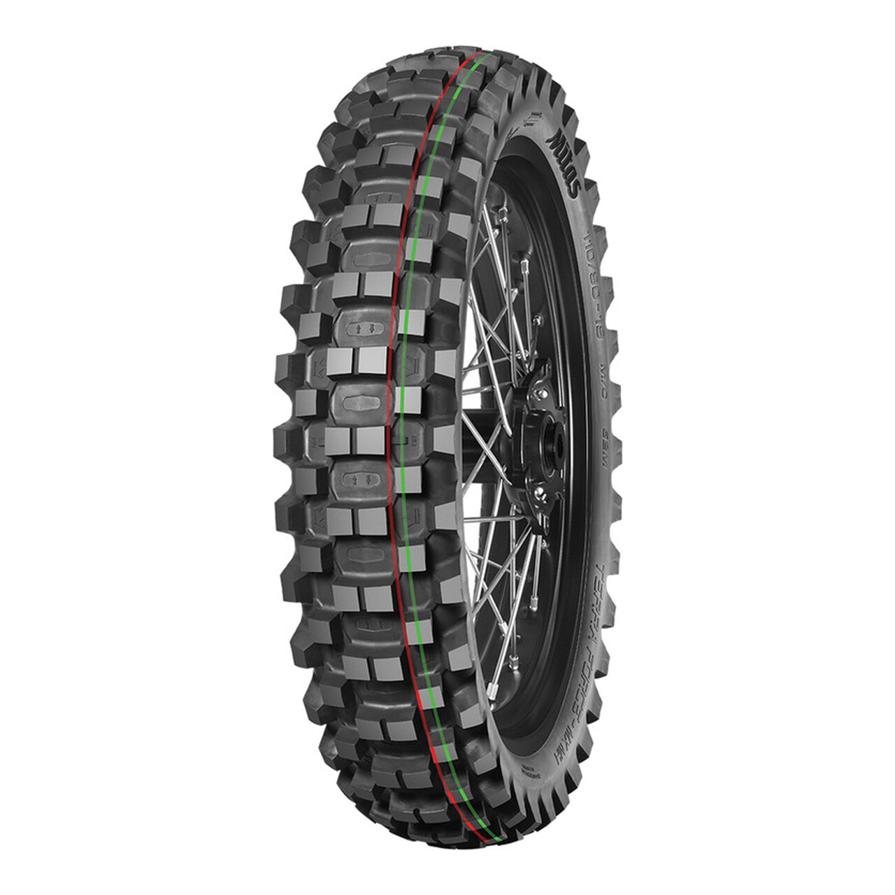 Cubierta Neumático Moto Terra Force-Mx Mh 120/80-19 63M Tt Medium Hard Terrain Red Green Nhs 9007151